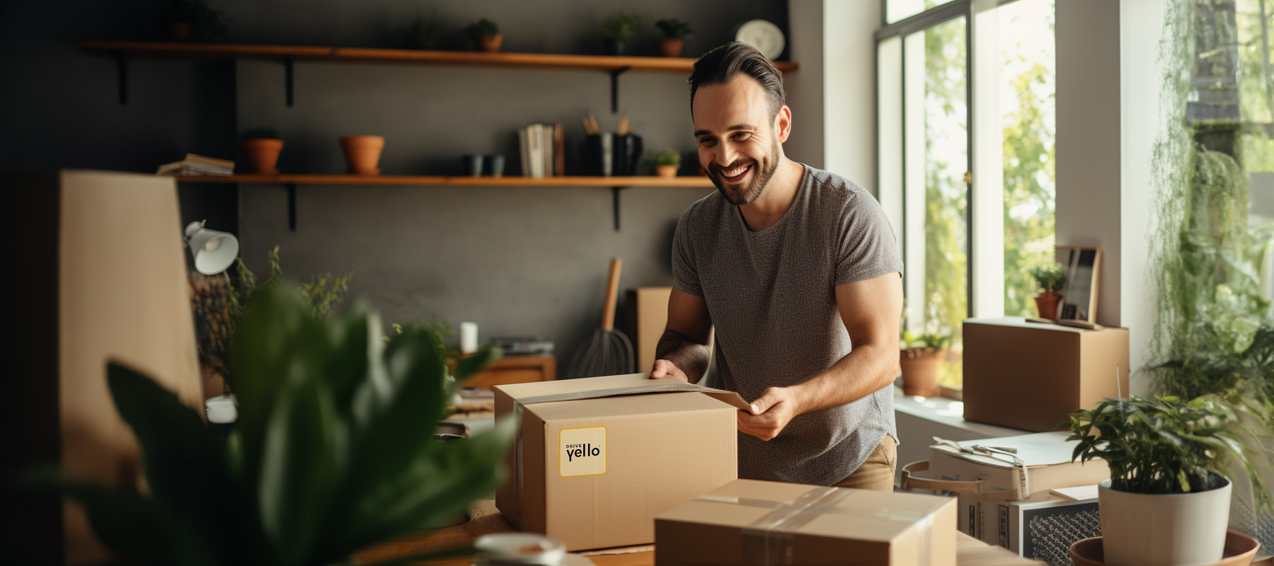 customer receiving a package